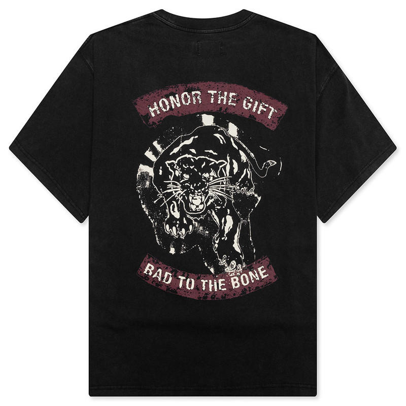 HONOR THE GIFT BAD TO THE BONE TEE - BLACK outlook