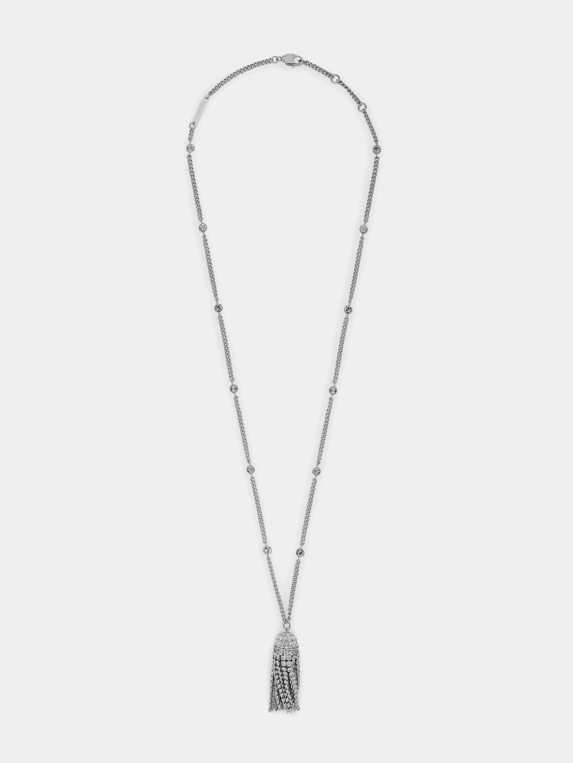 CRYSTAL TASSEL NECKLACE - 1