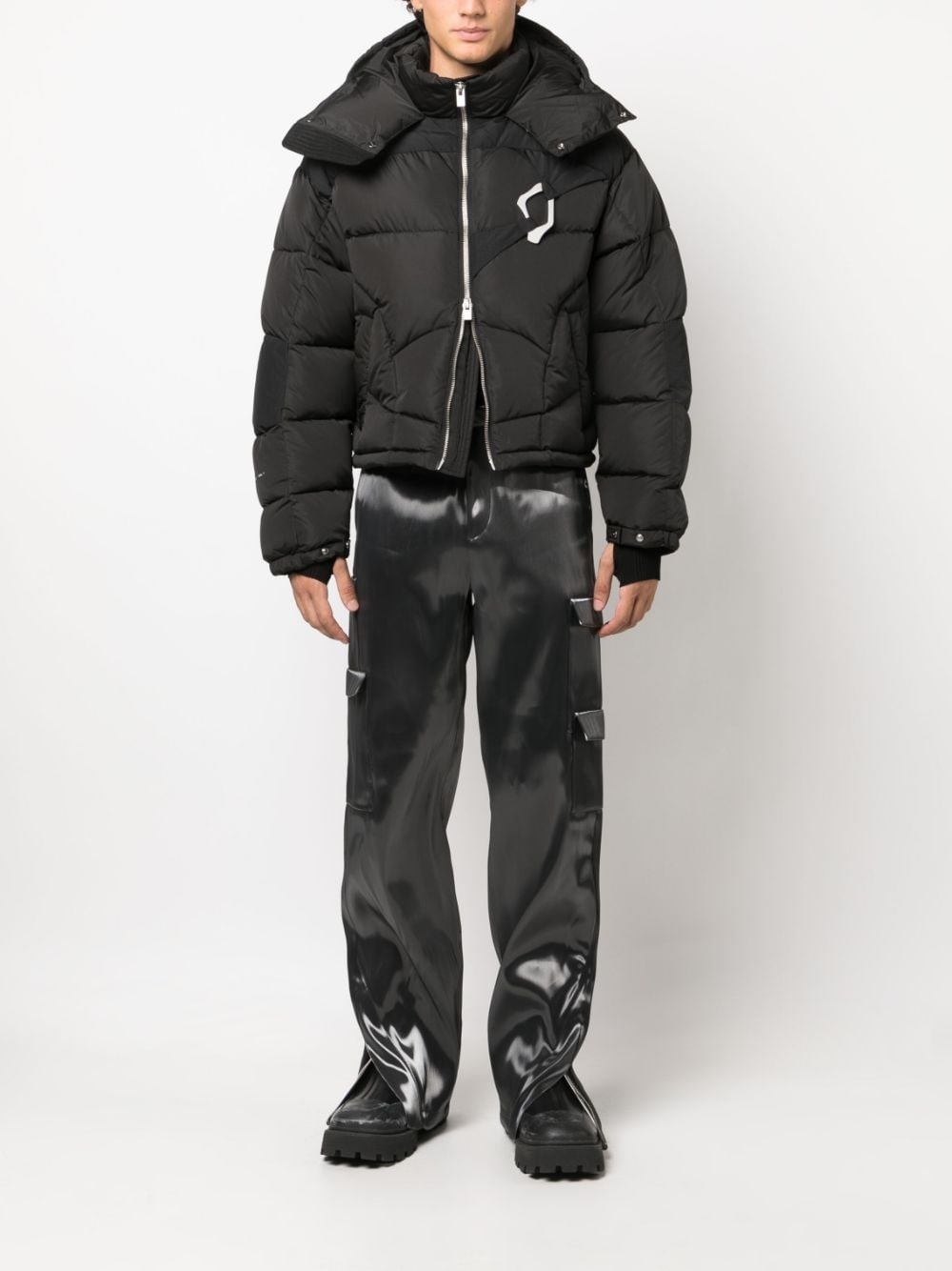 HELIOT EMIL Off-White Punctured Cargo Pants