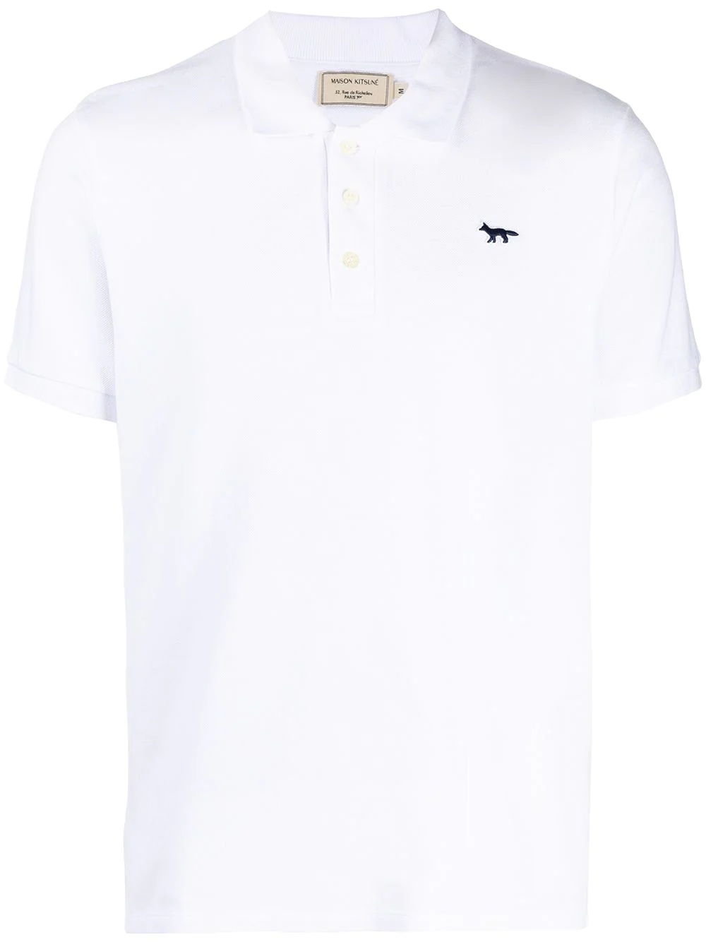 logo embroidered polo shirt - 1