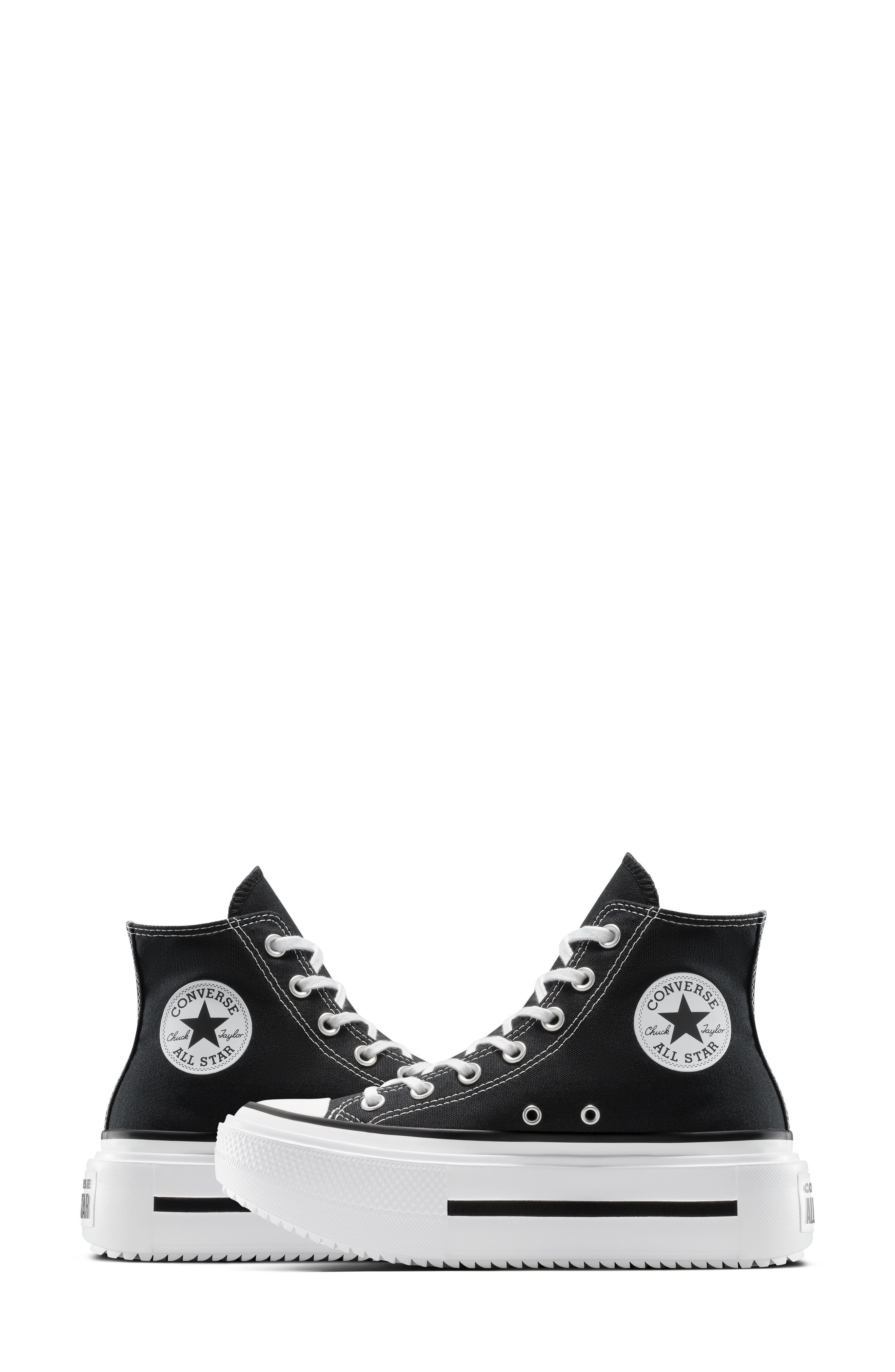 Converse Gender Inclusive Chuck Taylor All Star Lift Double Stack High Top Platform Sneaker in Black - 7