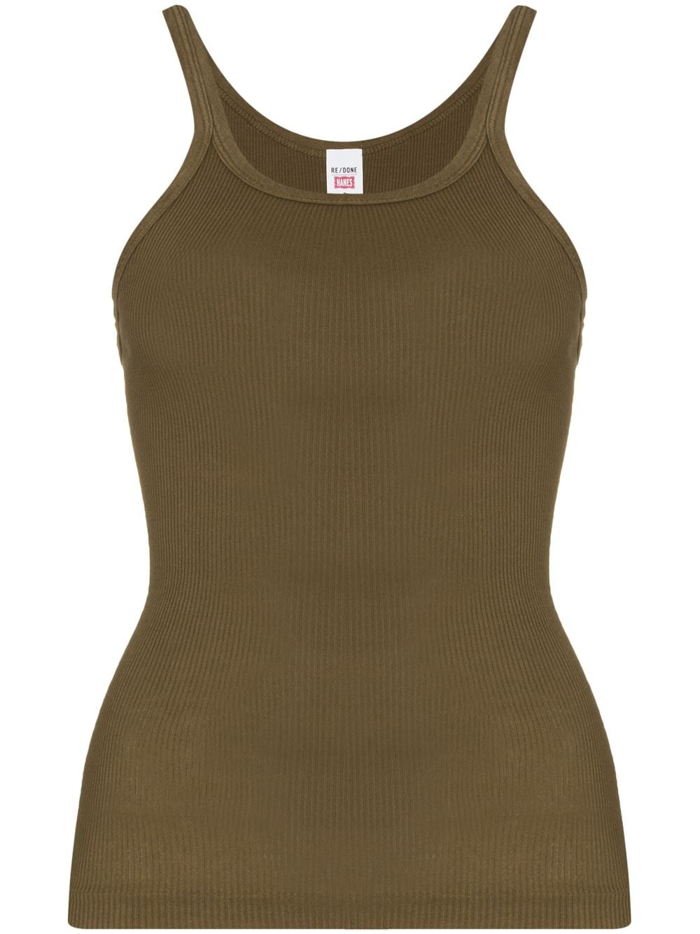 ribbed cotton tank top - 1