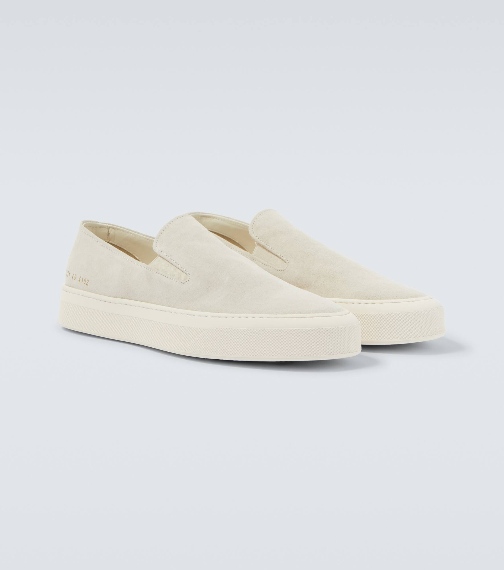 Suede slip-on sneakers - 5