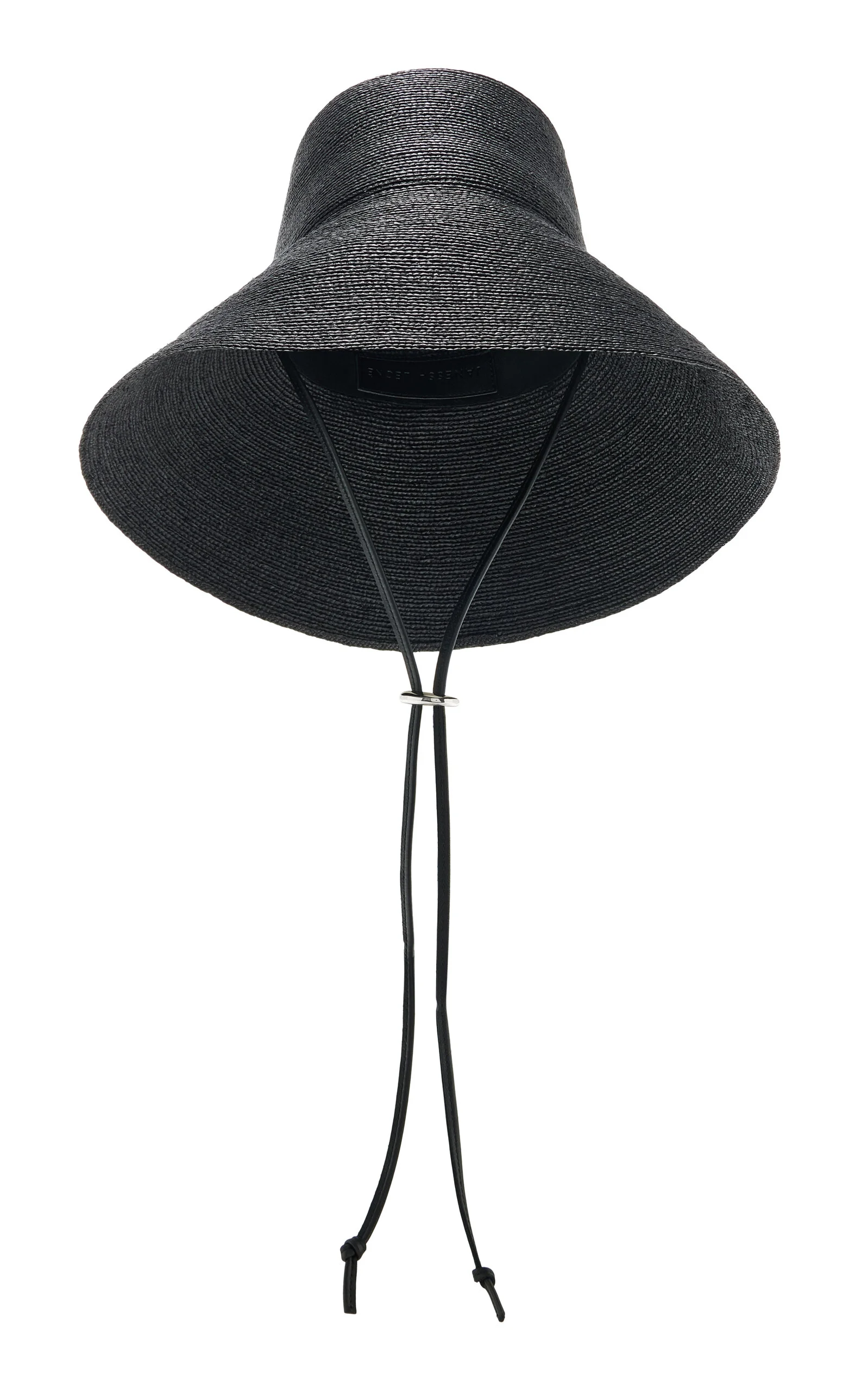 Suni Raffia Straw Bucket Hat black - 1