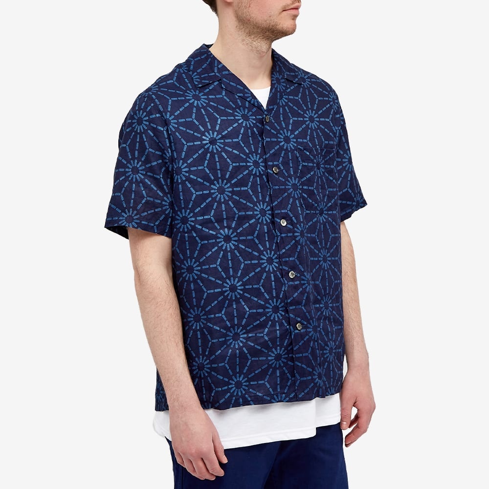 Blue Blue Japan Asanoha Pattern Vacation Shirt - 4