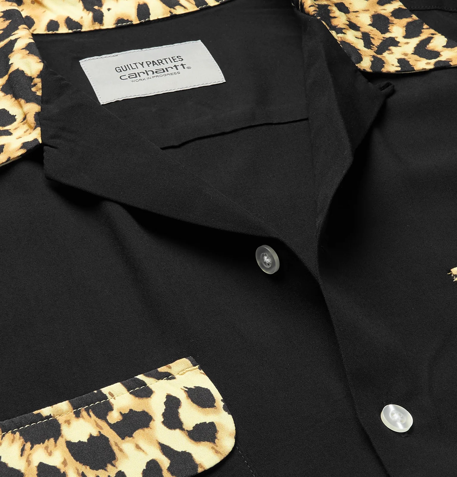 + Wacko Maria Camp-Collar Leopard-Print Woven Shirt - 5