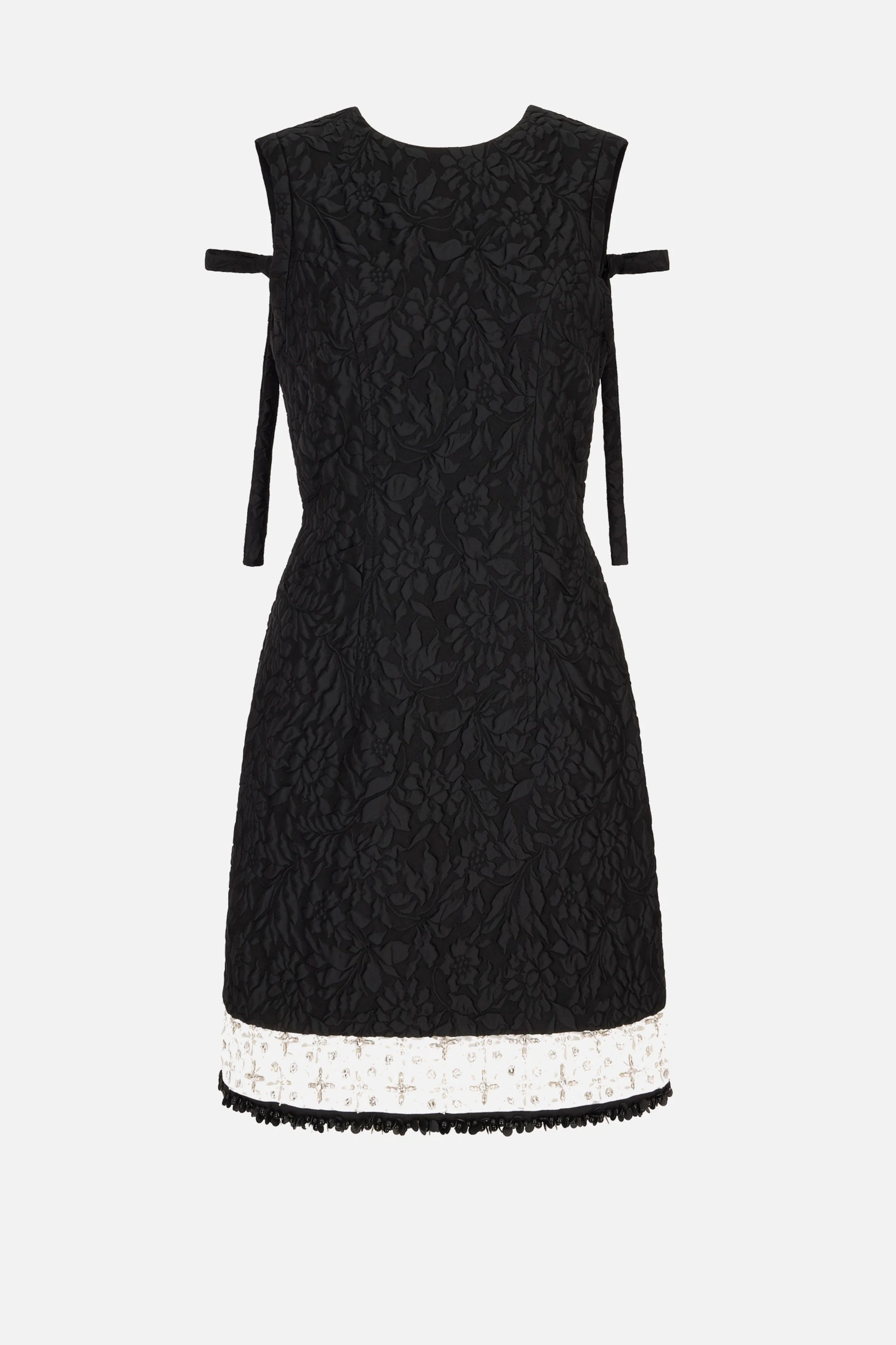 Cinzia Dress In Black Embossed Cloque - 1