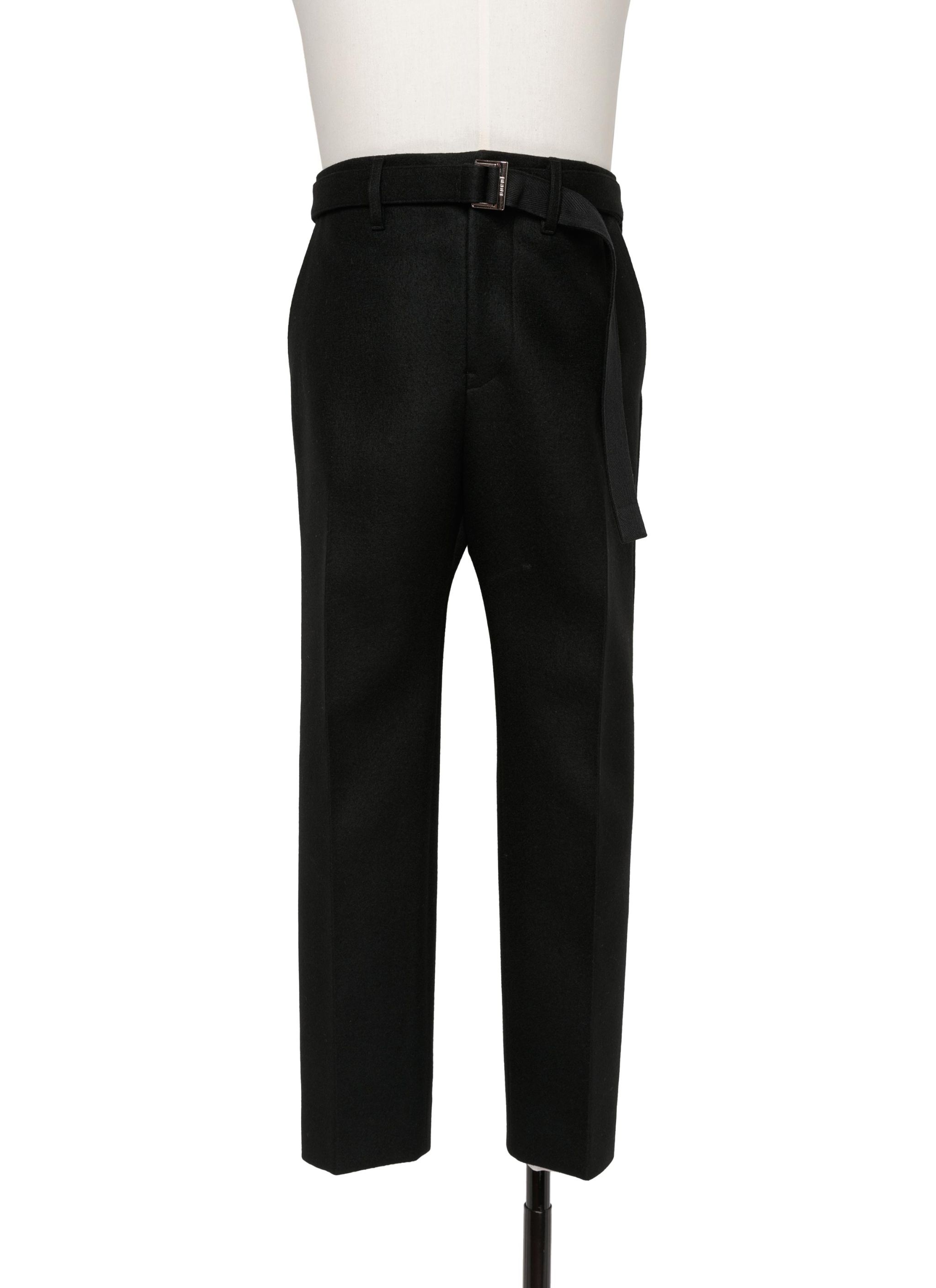 Wool Melton Pants - 1