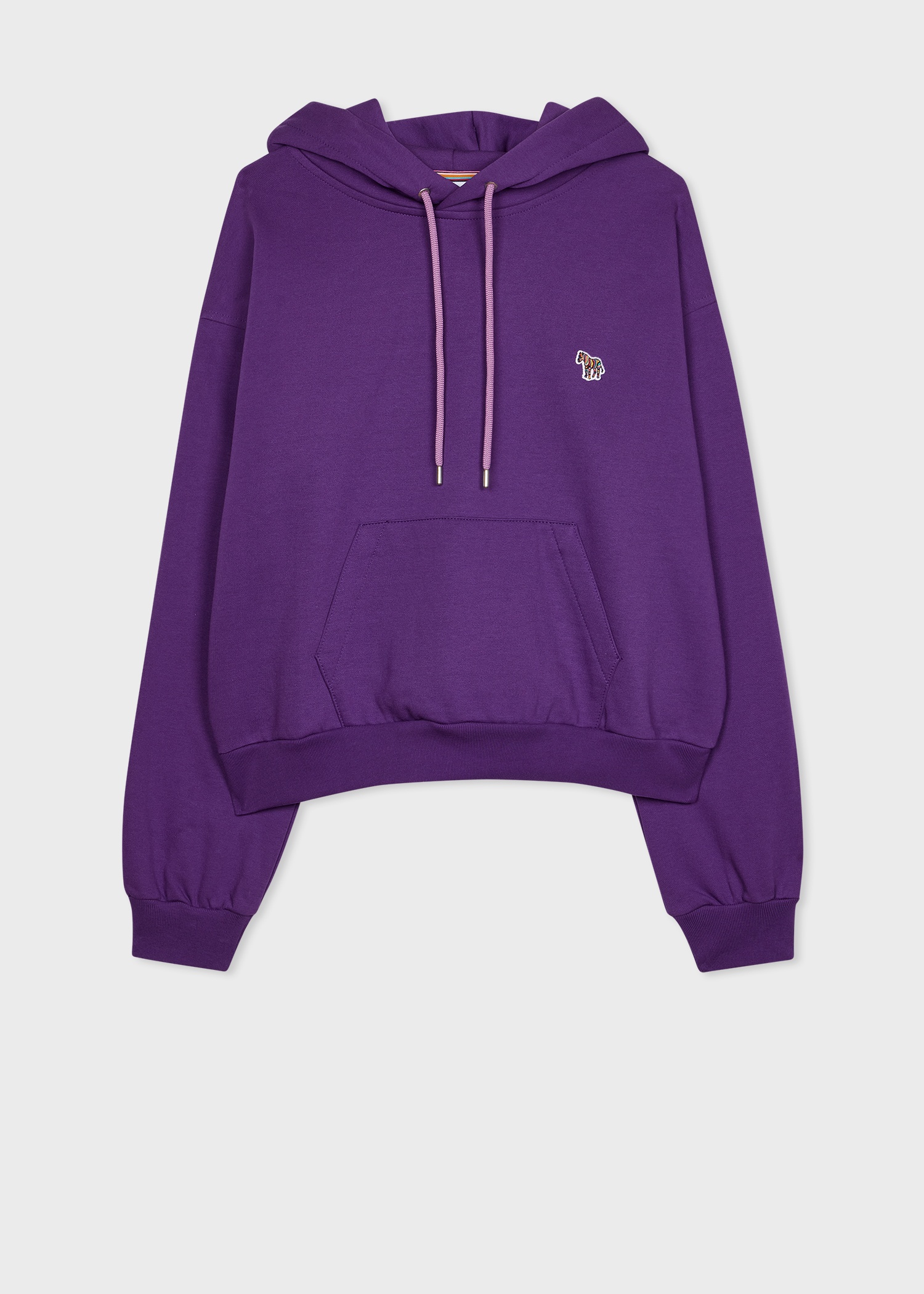 Women's Purple Zebra Logo Hoodie - 1