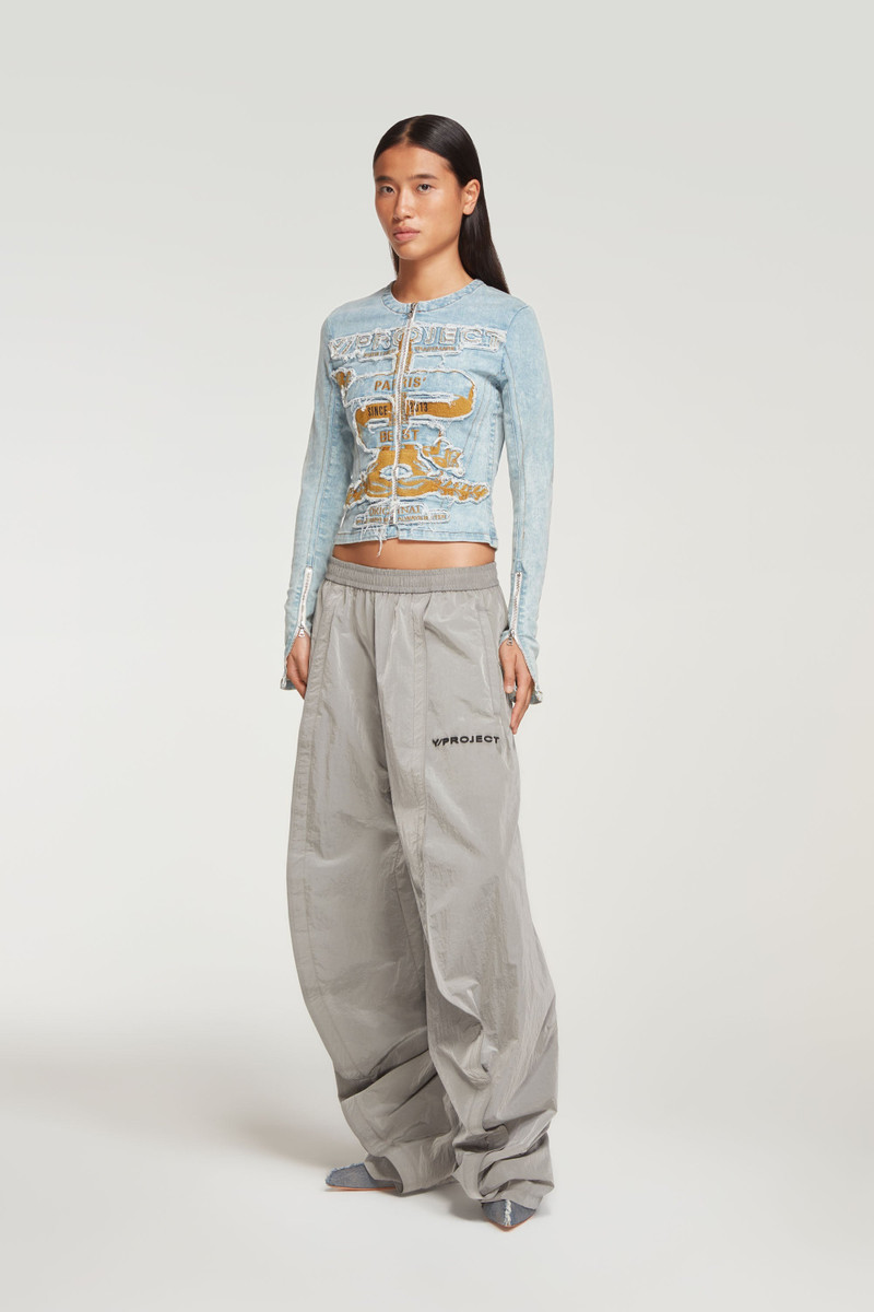 Fitted Paris' Best Zip Denim Jacket 5