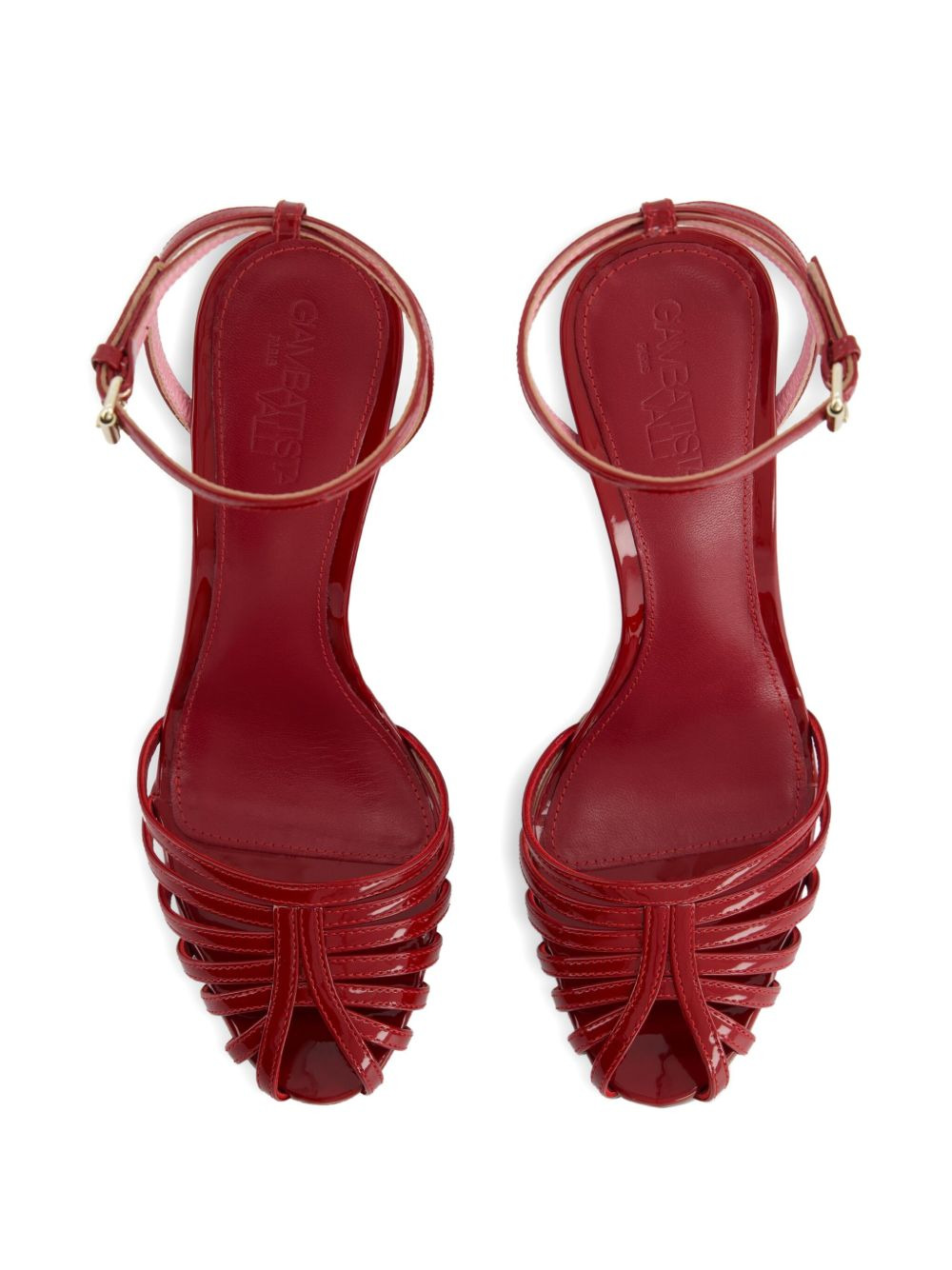 110mm leather sandals - 4