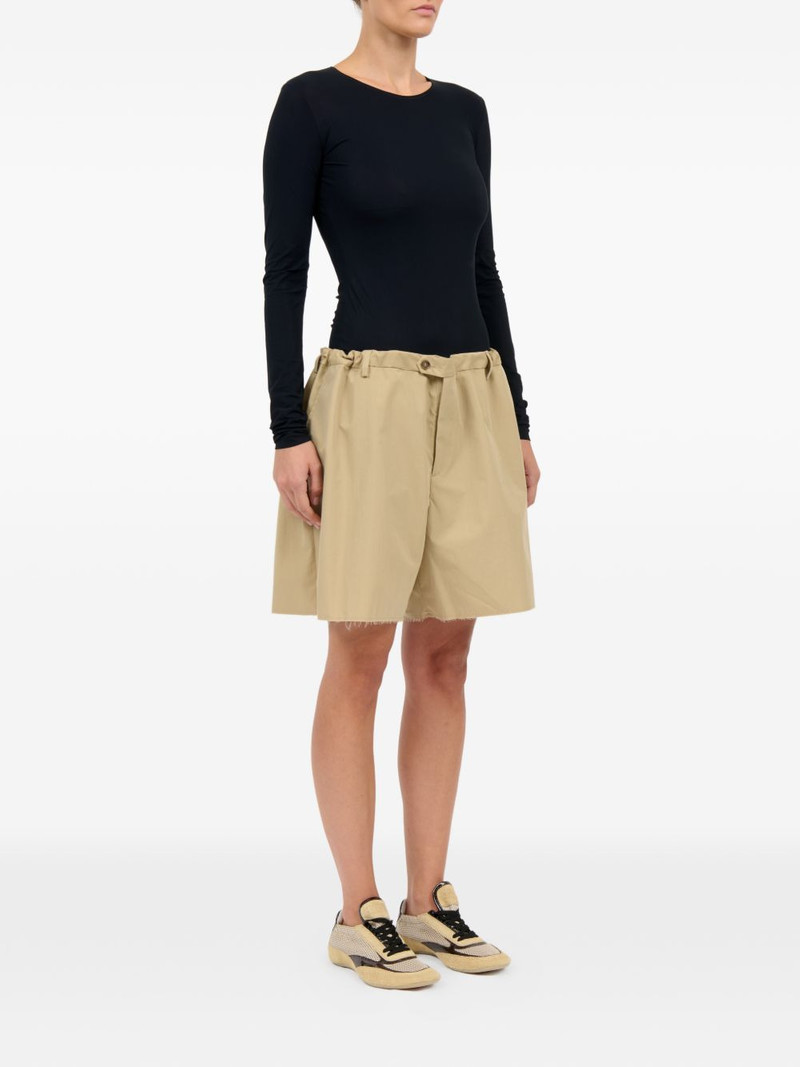 frayed-details cotton shorts 3