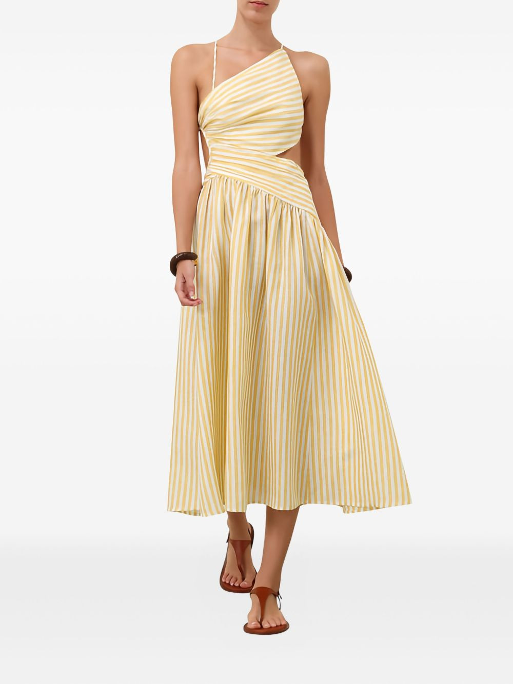 Cascadian stripe-pattern midi dress - 2