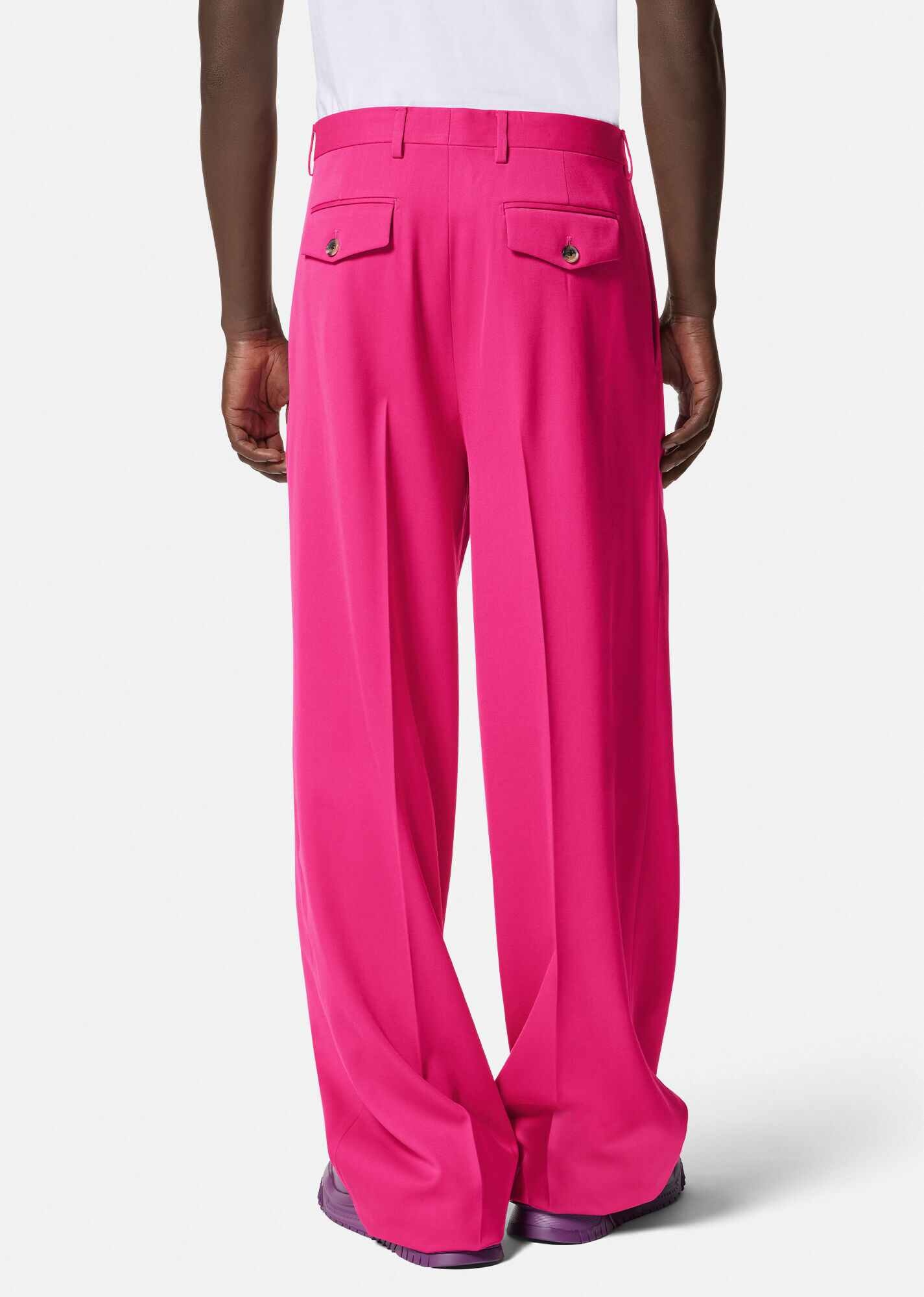 Pleated Wool Pants - 4
