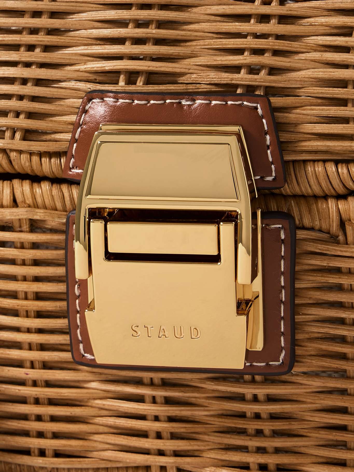 【STAUD】アメリカで大人気 Wicker Tackle Box Bag かごバッグ WICKER TACKLE BOX BAG NATURAL