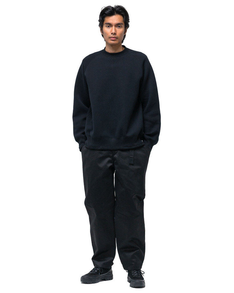 sacai Sponge Sweat Pullover Crew Black outlook