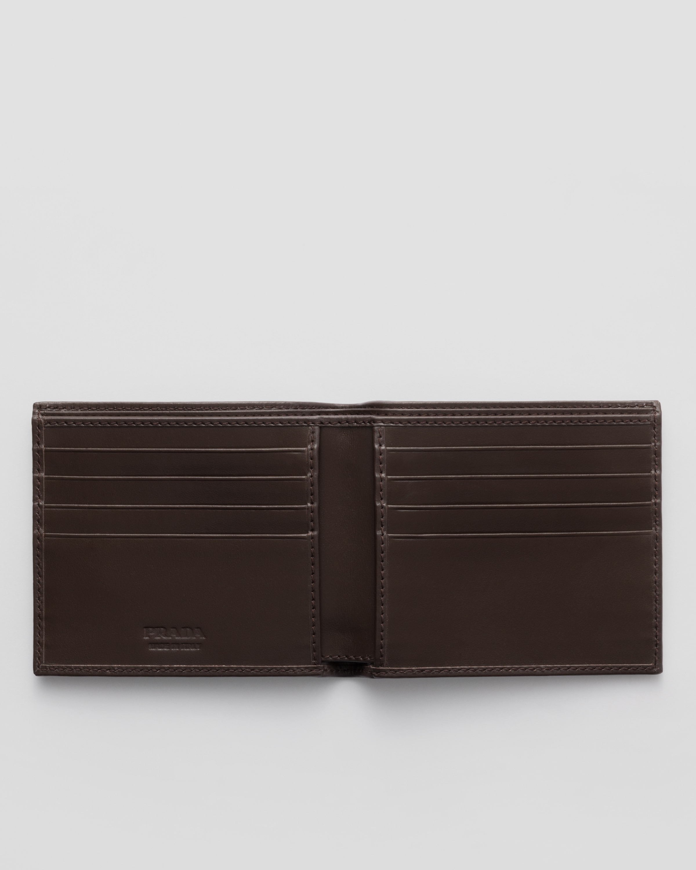 Re-Nylon and leather wallet - 2