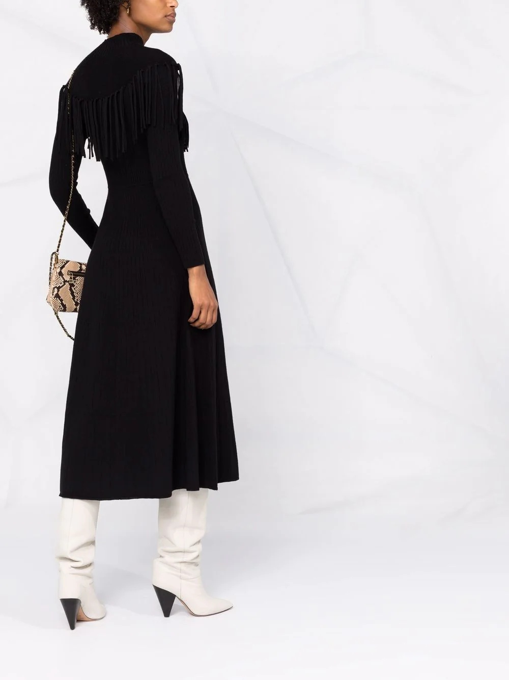 long-sleeve jumper dress - 5