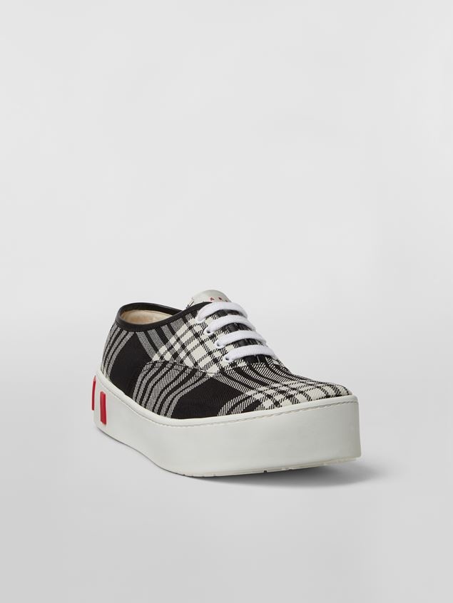 TARTAN WOOL SNEAKER - 2