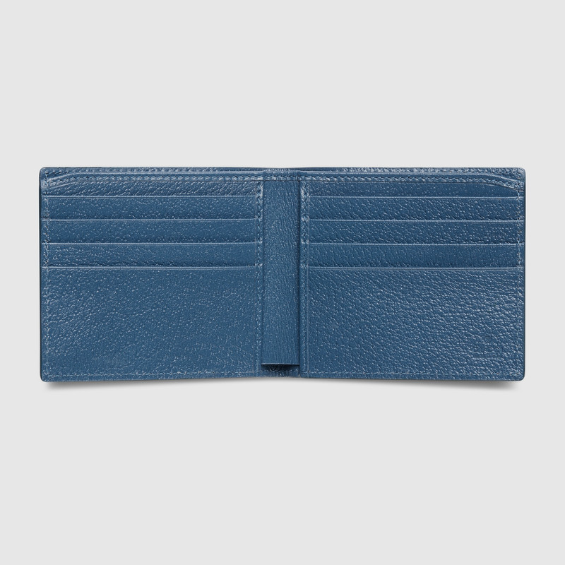 GUCCI Blue interior GG bi-fold wallet outlook