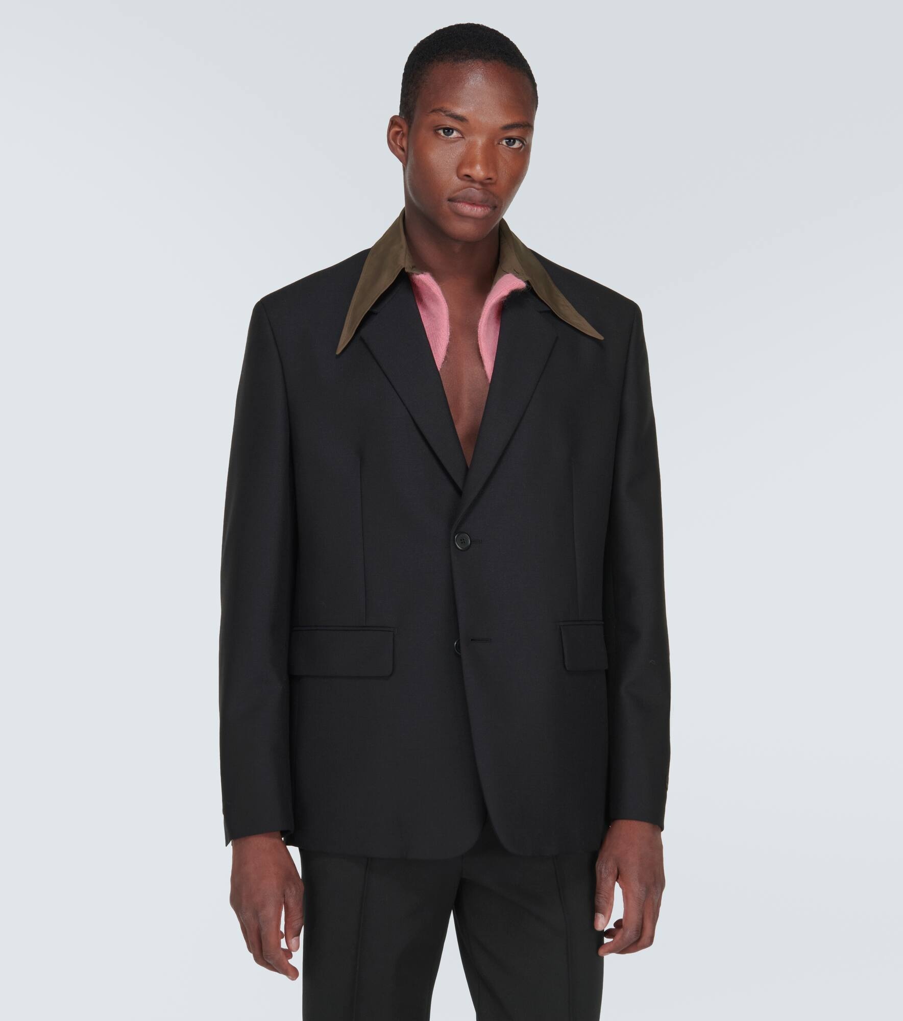 Wool and mohair suit jacket - 3
