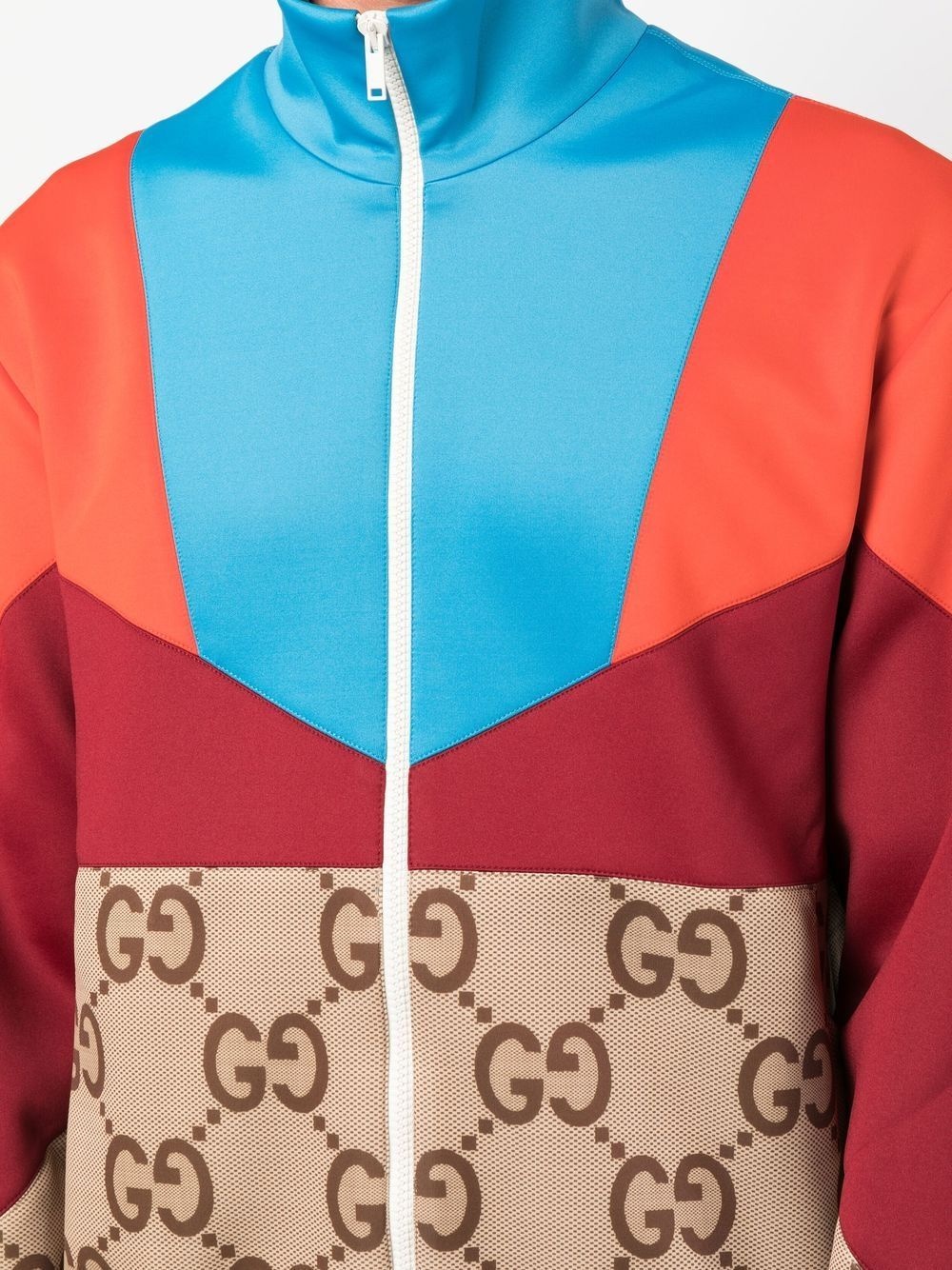 colour-block track jacket - 5