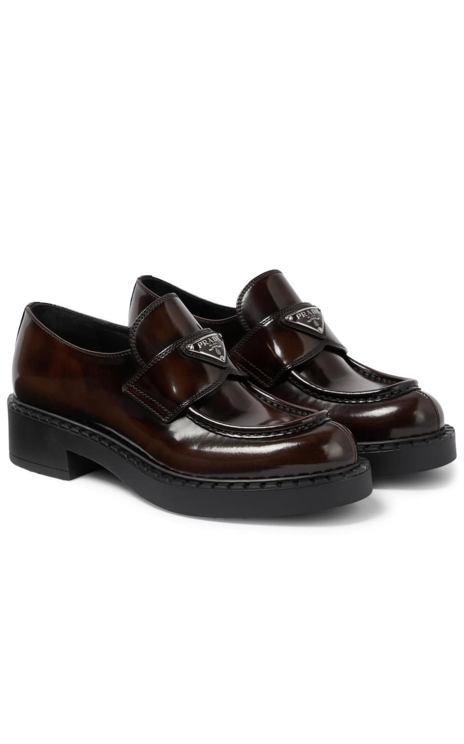 Logo Leather Loafers - 3