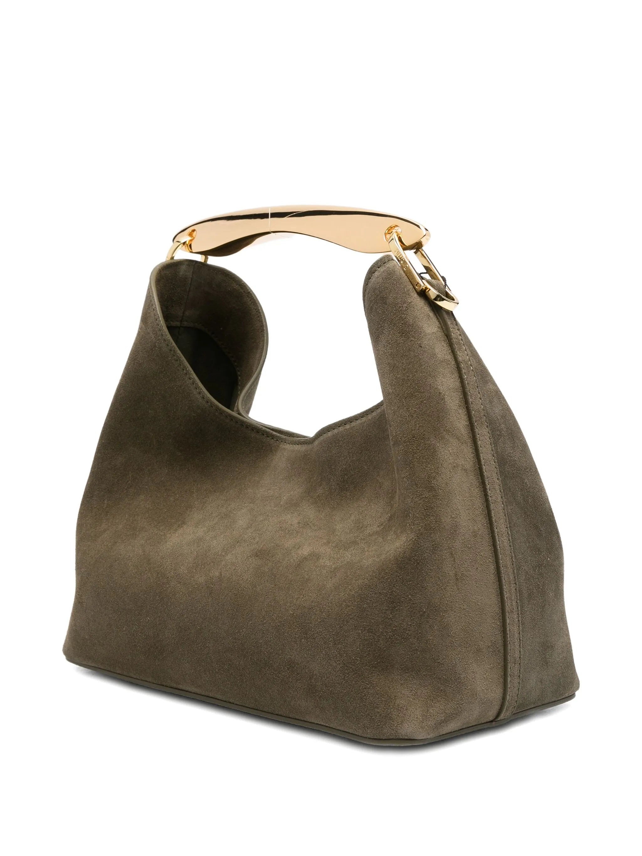 Elleme Boomerang Curved-handle Suede Tote Bag - 5