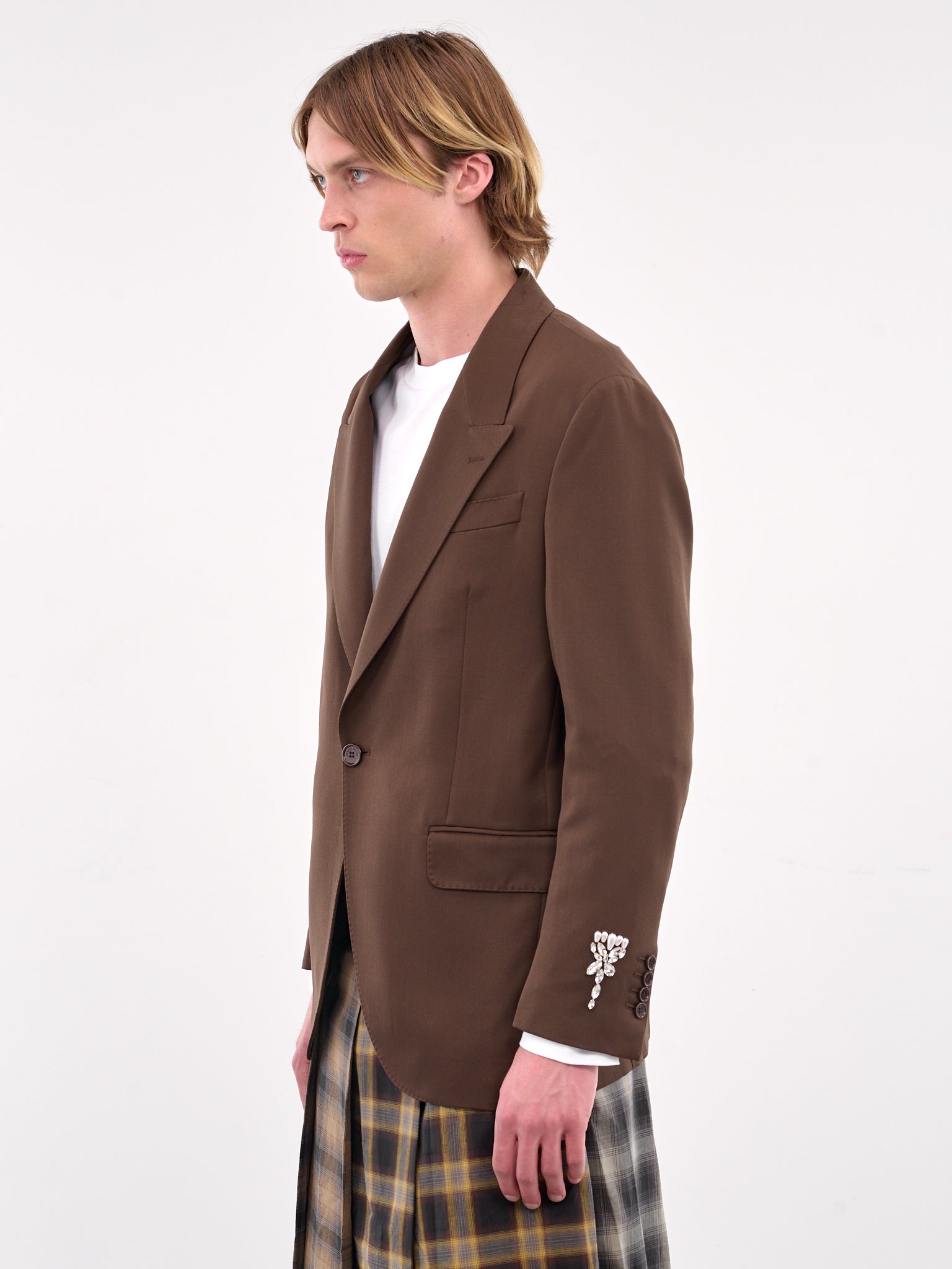 Peaked Lapel Blazer - 2