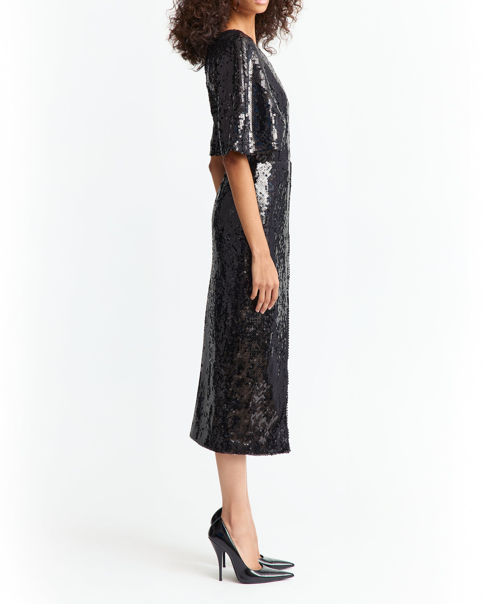 ERMARA MIDI DRESS IN SEQUIN - 3