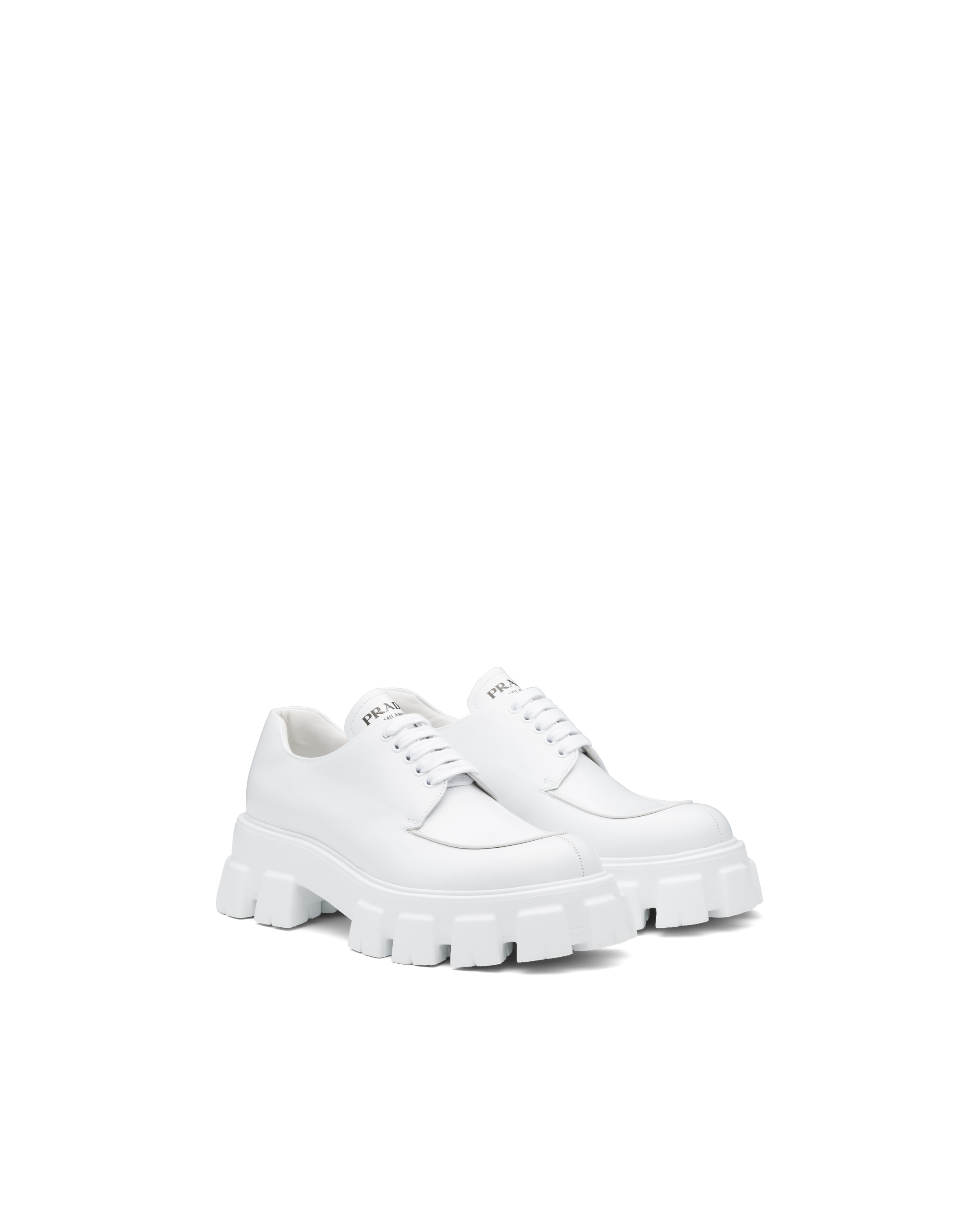 Monolith brushed leather lace-up shoes - 1