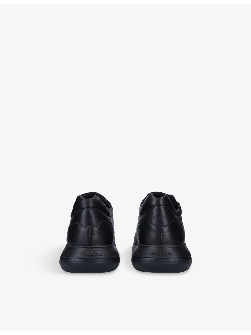 Branded Leather Lop-Top Trainers - 4