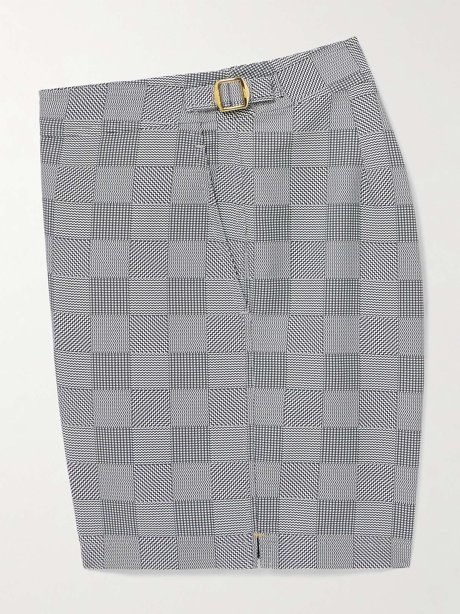 + 007 Bulldog Straight-Leg Checked Recycled Swim Shorts - 5