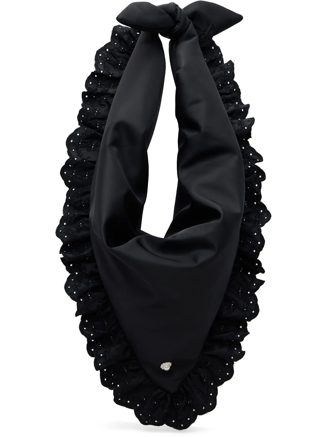 Black Pillowcase Satchel Bag - 1