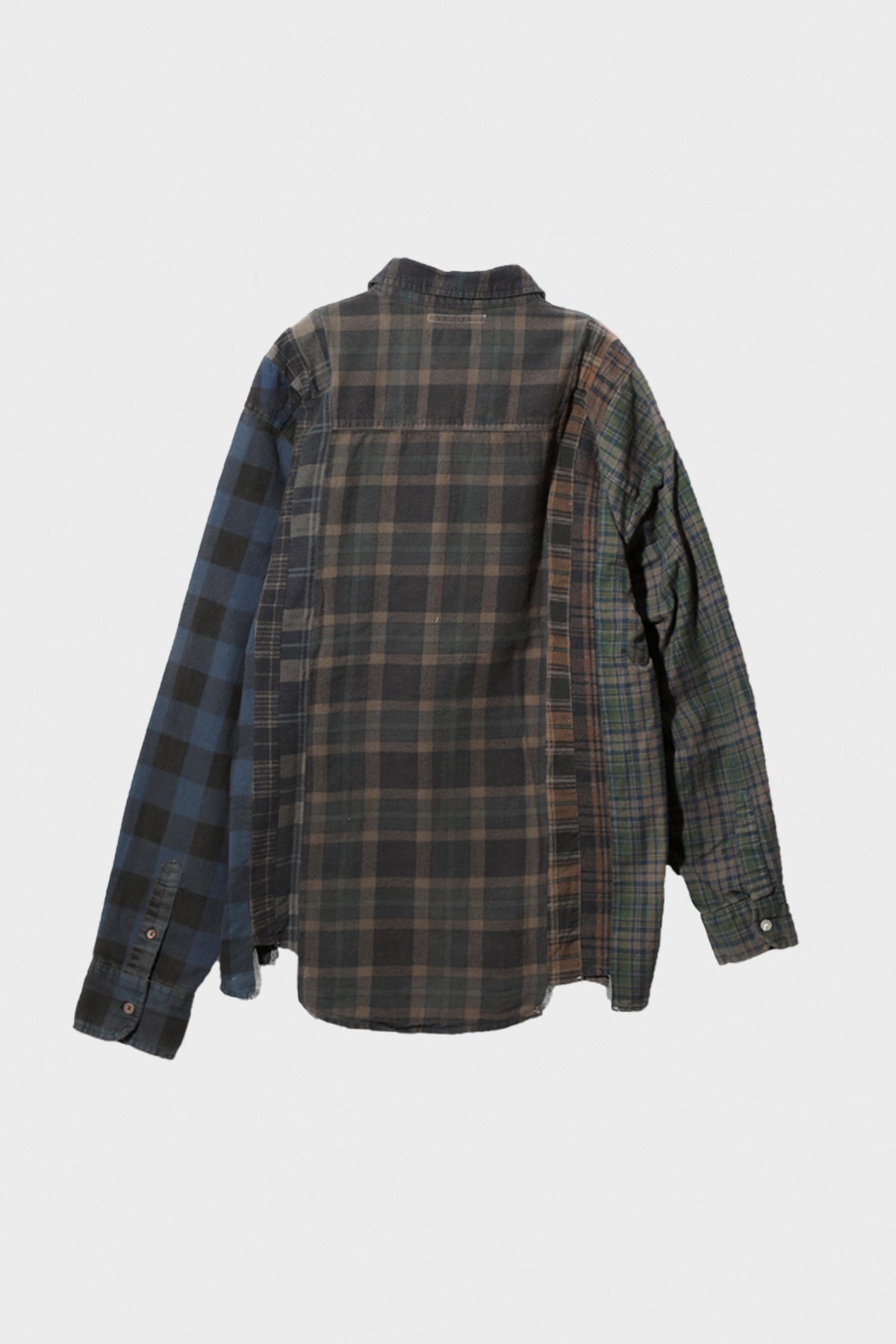 Flannel Shirt/Overdyed 7 Cut Shirt - Brown - 2