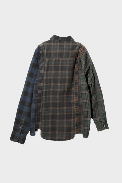 NEEDLES Flannel Shirt/Overdyed 7 Cut Shirt - Brown outlook