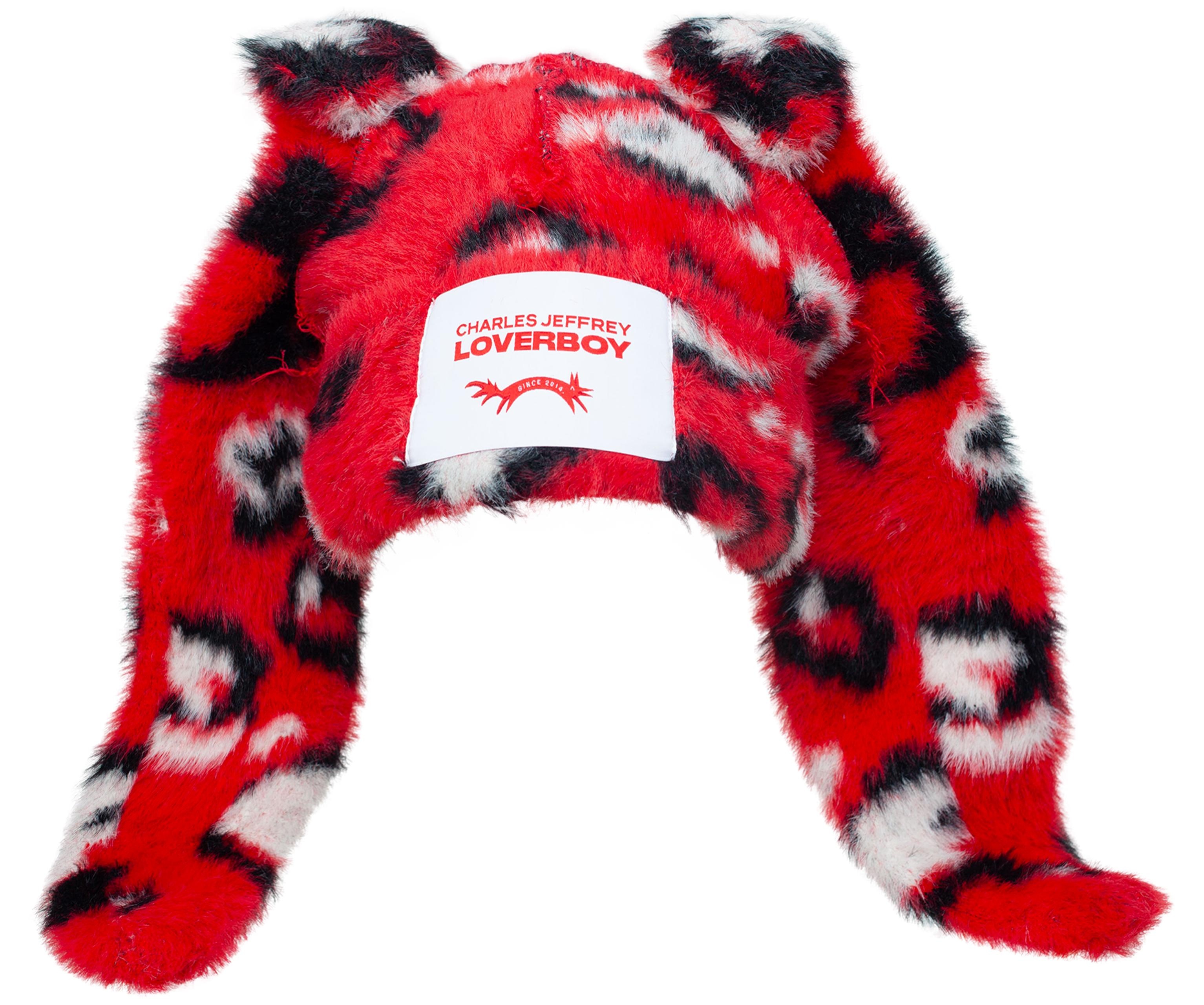 RED BEANIE WITH EARS - 1
