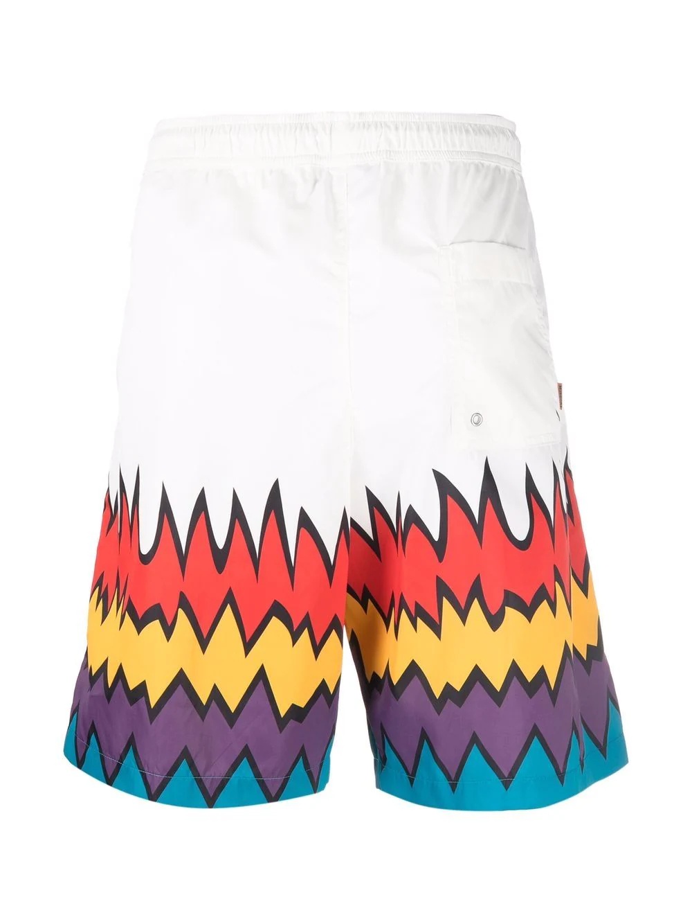 zigzag-print drawstring swim shorts - 2