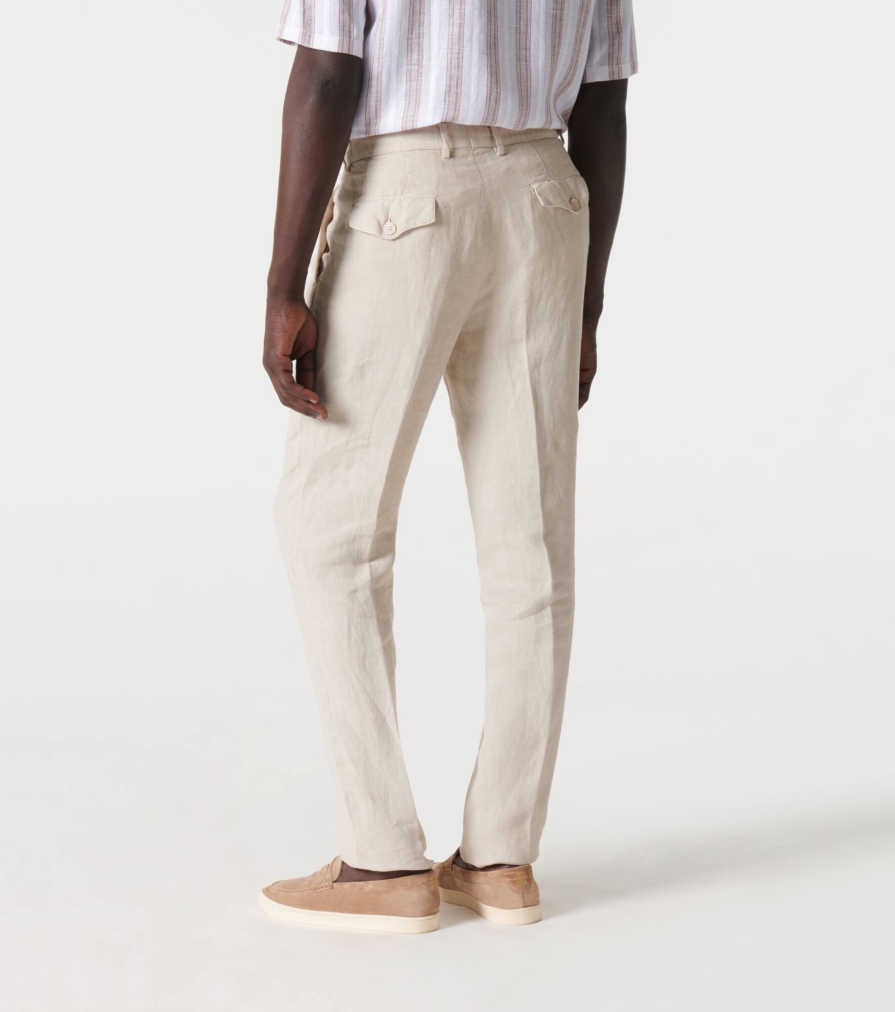 Linen slim pants - 4