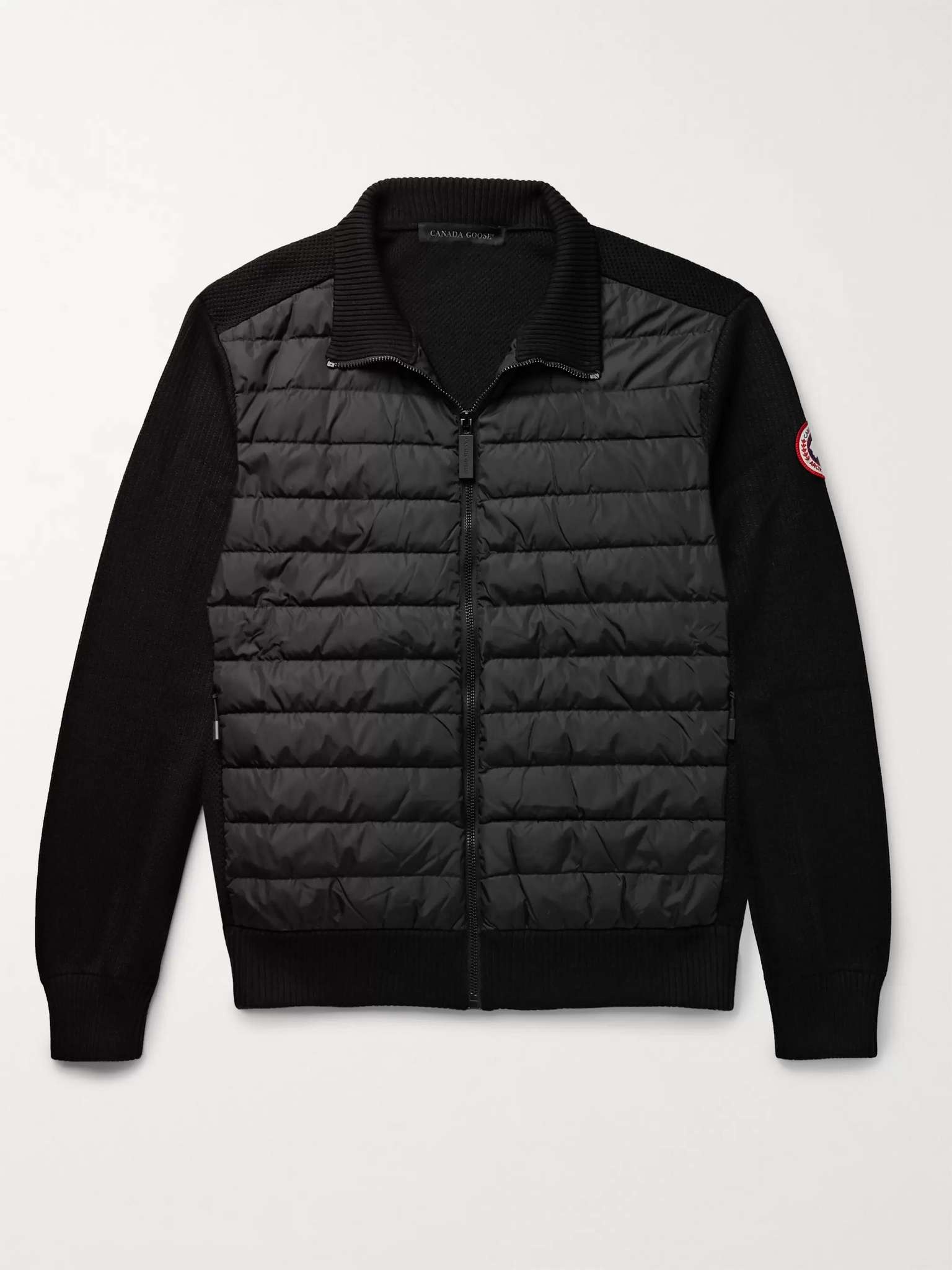 HyBridge Slim-Fit Quilted Down Nylon and Wool Jacket - 1