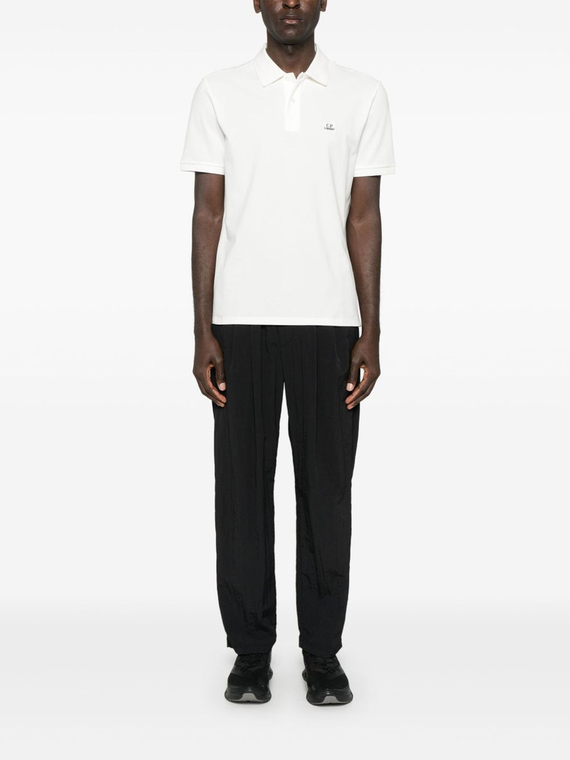 C.P. Company logo-patch polo shirt outlook