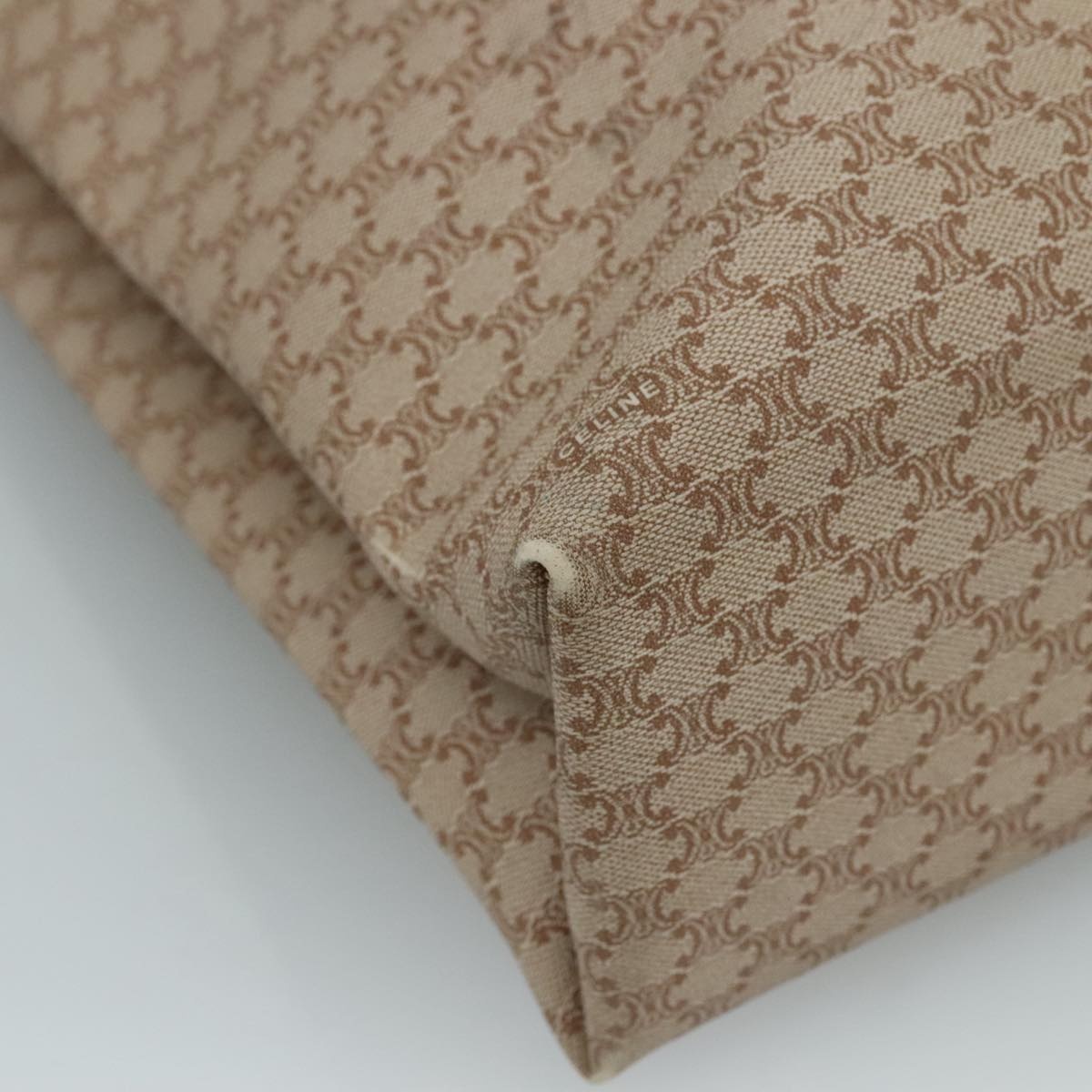 CELINE Macadam Canvas Tote Bag Pvc Brown Gold - 15