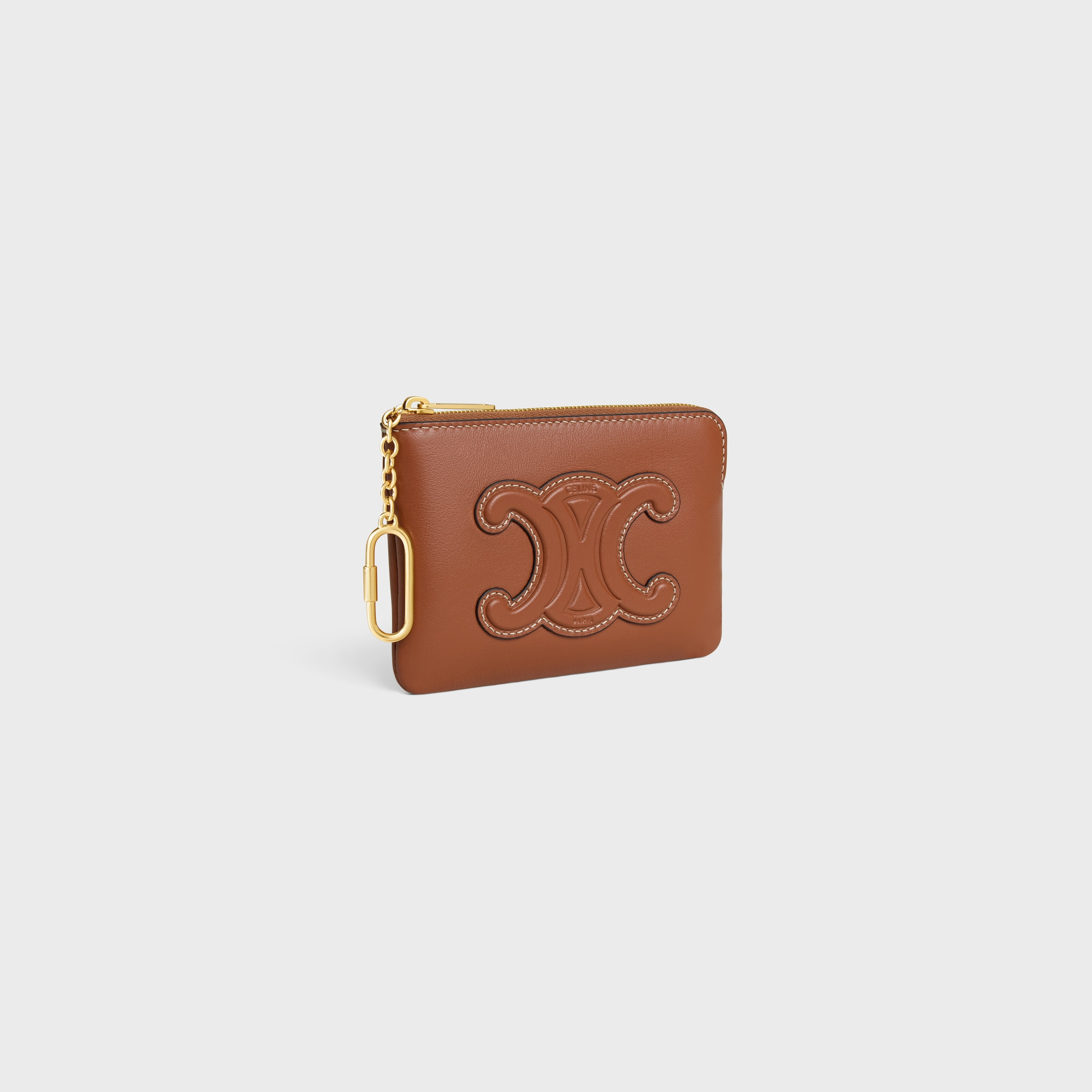 COIN AND CARD POUCH CUIR TRIOMPHE IN SMOOTH CALFSKIN - 2