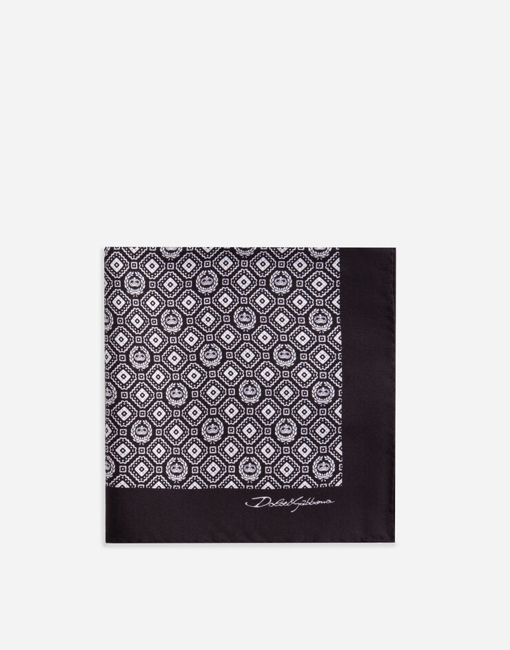 Silk jacquard pocket square - 1