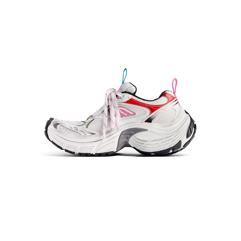 BALENCIAGA Women's 6xl Sneaker in White/pink/multicolored/black outlook