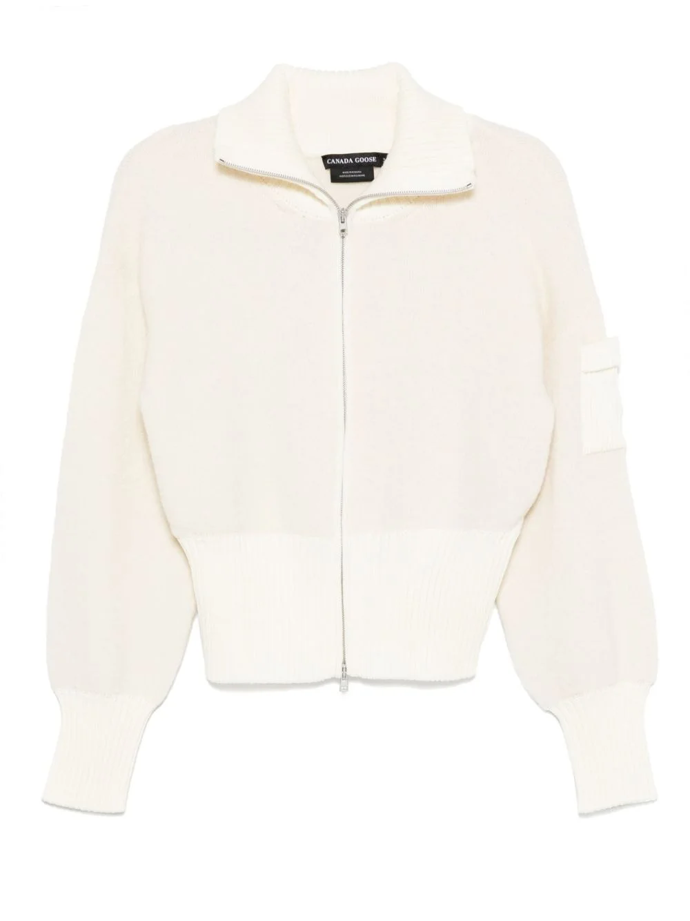 zip-front cardigan - 1