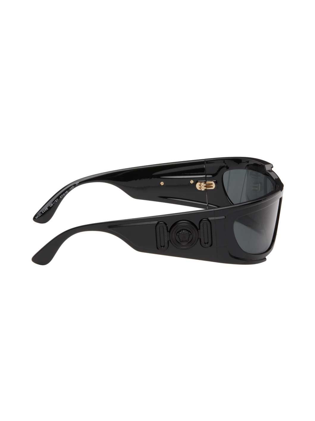 Black Medusa Biggie Shield Sunglasses - 2