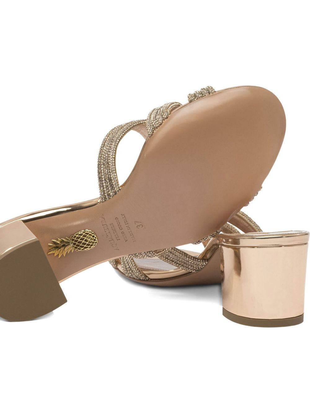Felix crystal-embellished block-heel sandals - 3