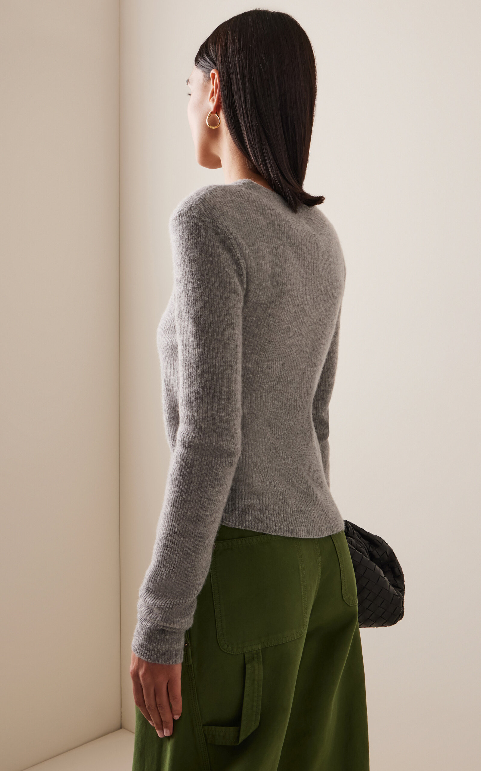 Alessia Merino Wool-Blend Sweater grey - 4