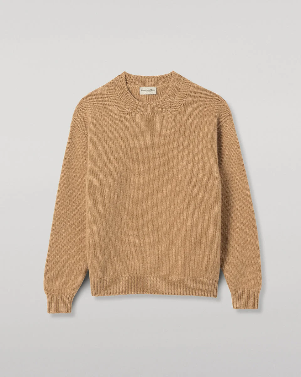 Murchison Camel Marble Cashmere & Cotton Jumper - 1